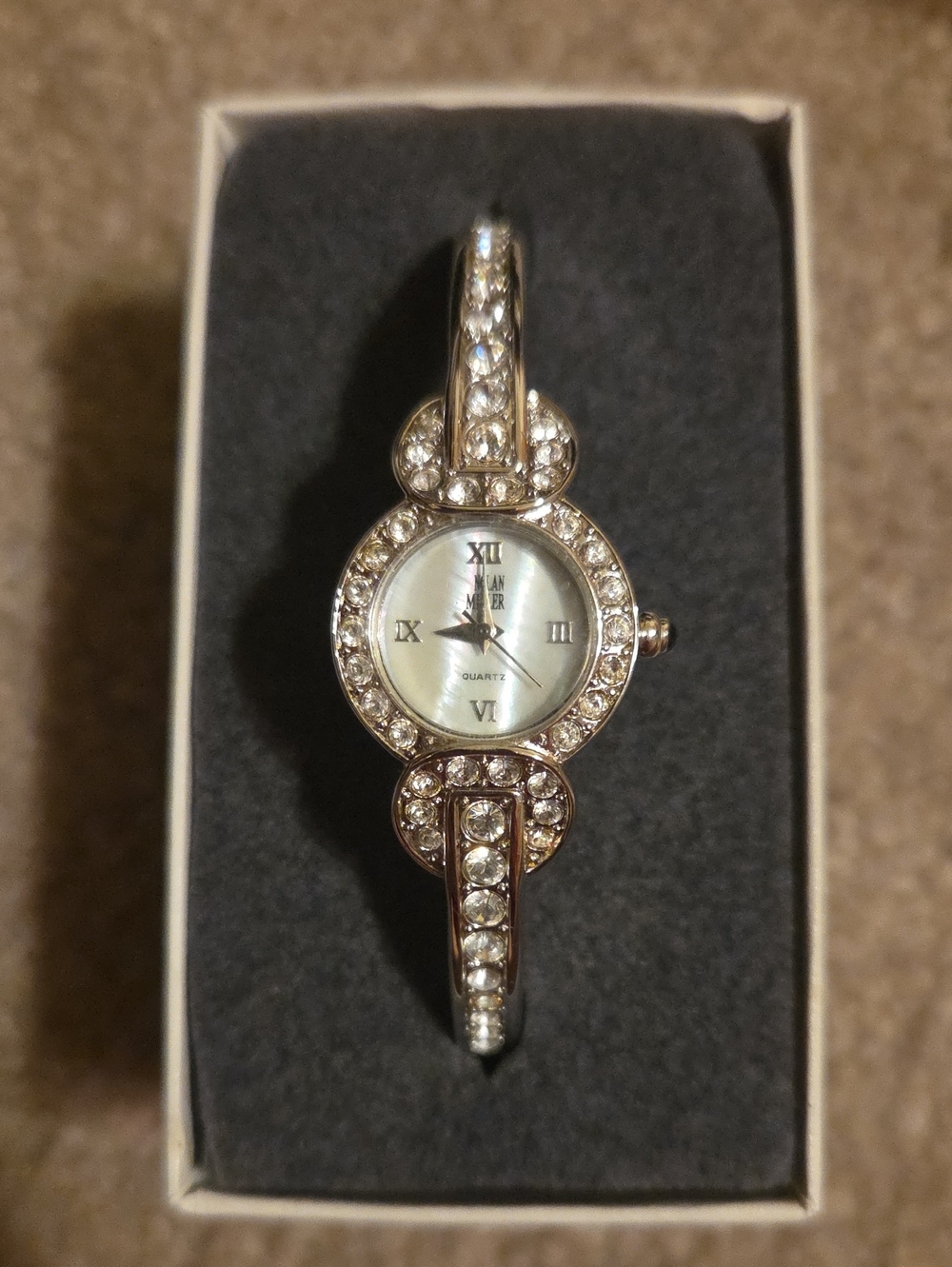 Nolan Miller Pavé Bangle Watch
